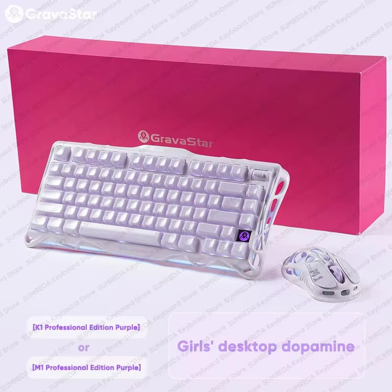 Gaming Keyboard No Rgb - GravaStar M1 M2 Kablosuz Fare veya