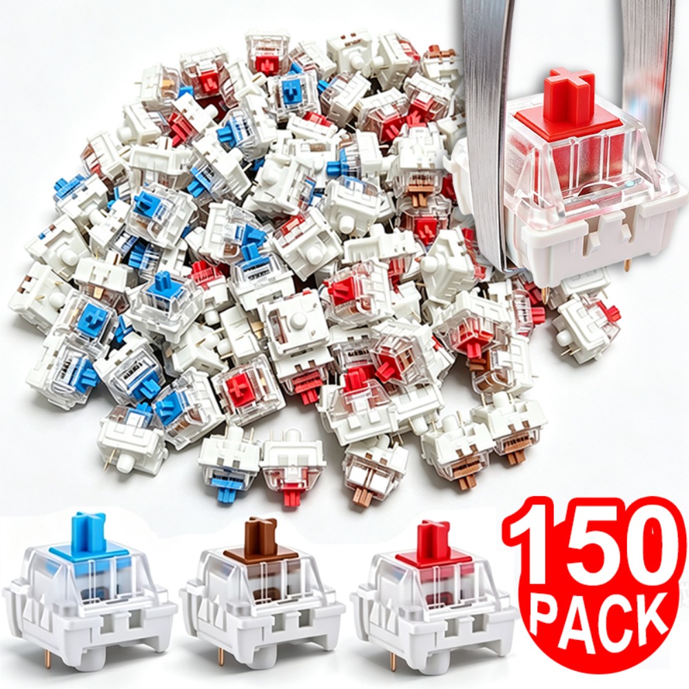 1-150 adet 3 Pin DIY mekanik k - Keyboard Gaming Blue Switch incelemesi ve fiyatı