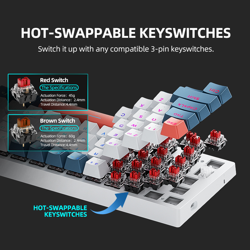 K500-B61 Machenike Mini Mekani - Keyboard Gaming Blue Switch incelemesi ve fiyatı