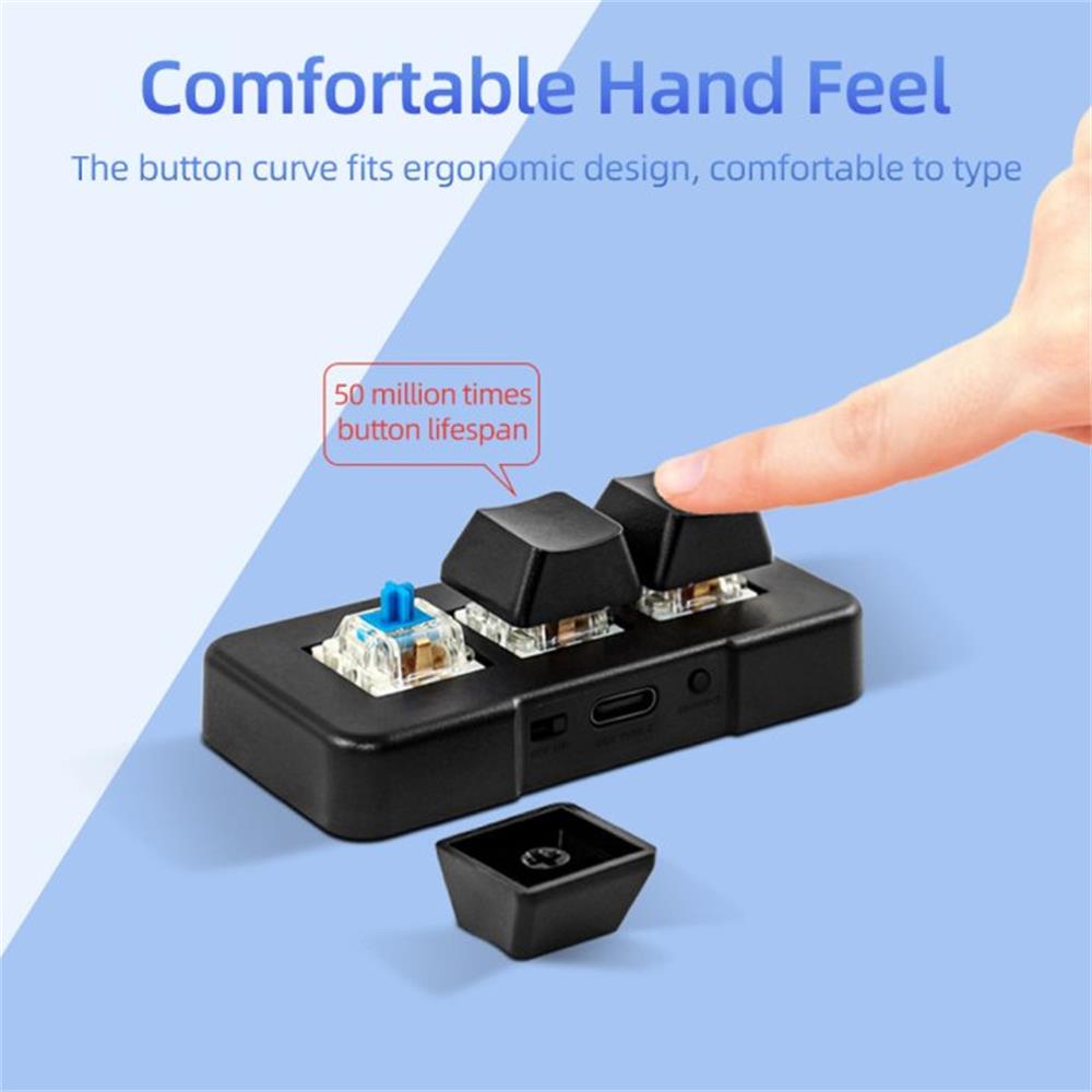MK321-Pro küçük klavye 3-key m - Keyboard Gaming Blue Switch incelemesi ve fiyatı