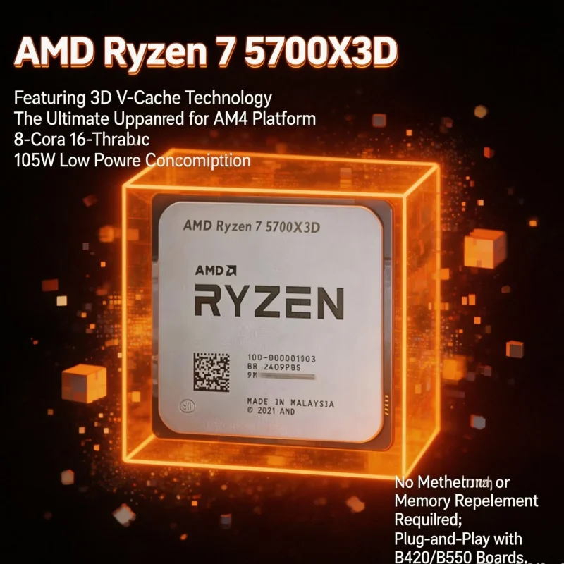 Yeni AMD Ryzen 7 5700X3D R7 57 - Amd Cpu Ryzen 7 incelemesi ve fiyatı