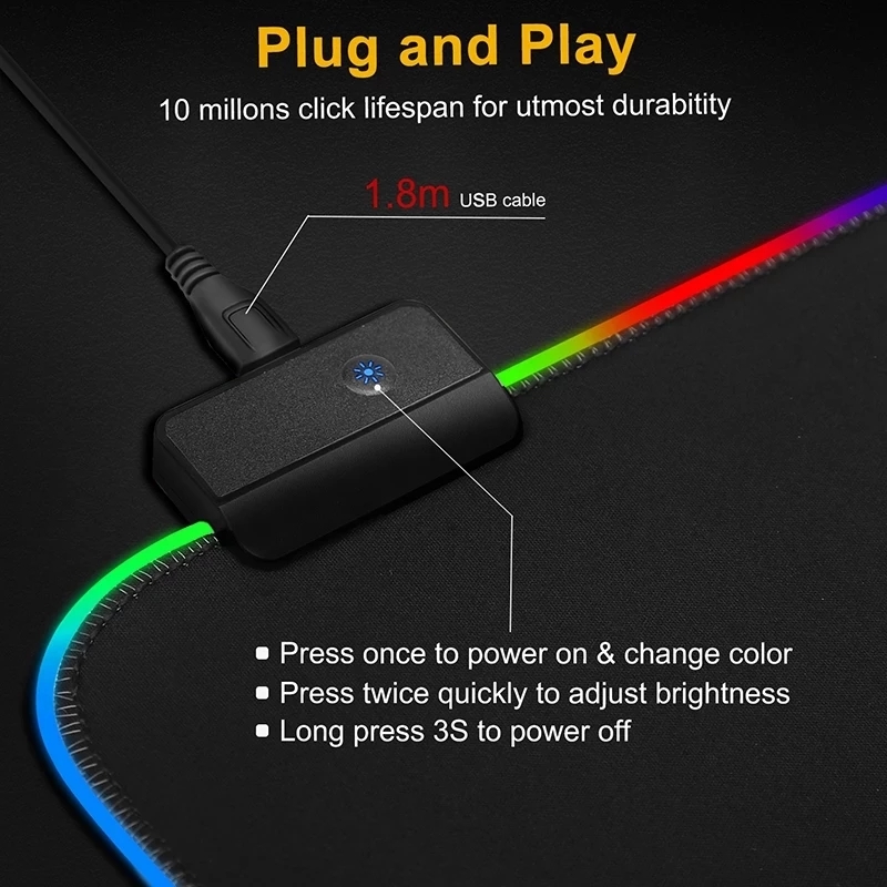 LED Işık Mousepad RGB Klavye K - Gaming Keyboard No Rgb incelemesi ve fiyatı