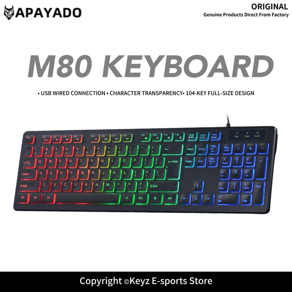 M80 Ultra İnce Kablolu Oyun Kl - Keyboard Gaming Blue Switch incelemesi ve fiyatı